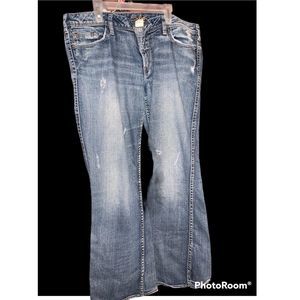 WOMEN’S SILVER JEANS - Twisted  33/31